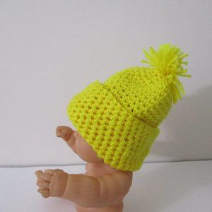 HANDMADE HAND CROCHET BABY SKI CAP